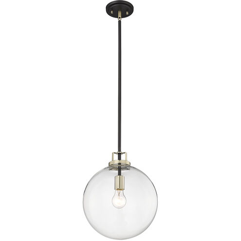 Mellrosa 1 Light 12 inch Matte Black/Modern Gold Indoor Pendant Ceiling Light